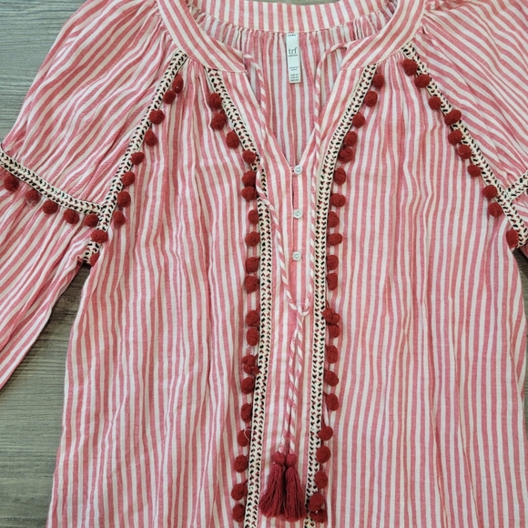 Zara Women Trf Collection Striped Tunic XS - Picture 6 of 14